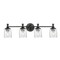 Maxim Lighting Swirl 4-Light Bath Vanity, Black 21354CRBK - alternate 1